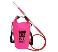 70cm Backpack Water Spray Toys, Handheld Long-range Water Battle Props Powerful Large Capacity Pull Type Water Toys(20L Rose Red)