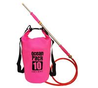 70cm Backpack Water Spray Toys, Handheld Long-range Water Battle Props Powerful Large Capacity Pull Type Water Toys(10L Rose Red)