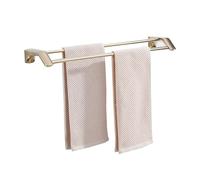 70cm Chrome Stainless Steel Double Shower Shelf - Wall Mounted, No Drill Towel Rack for Bathroom, Space Saving Towel Holder, Stylish & Modern Design