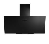 70cm Glass Cooker Hood Black Angled Chimney Extractor Fan - AH70BL SIA Black One Size