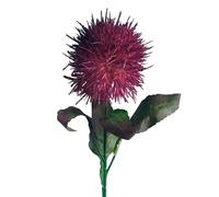 70cm Globe Thistle Purple Ball Artificial Flower Stem