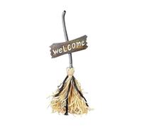 70cm Halloween Floating Magical Animated Witch Flying with for Decoration Dancing Moving Broomstick Home Decor Christmas Decorations Bundle | & Ideal for Porches, Parties (Beige, One Size)