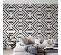 70cm Hexagon Geometric Stencil Stencils Paint Big Furniture Template Reusable Tile Flooring Niche Wall Patterns for The Seeds Mandala Walls Large Templates to Painting Home Decor