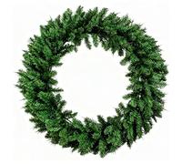 70cm Large Christmas Wreath for Front Door - Bushy Green Artificial Pine Indoor Outdoor Christmas Decorations, 260 Tips Holiday Wall Doorway Window Fireplace Garland Xmas Home Decor