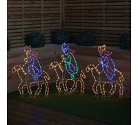 70cm Light up Three Wise Men Silhouette Rope Light Christmas Decoration with LEDs