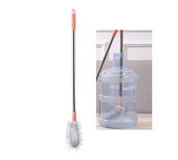 70cm Long Handle Bottles Brush With Bendable Head, Durability Stainless Steel, Water Bucket Cleaner, Water Dispenser Barrels Cleaning Washing Brush for Household And Office (Round head)