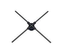 70CM Naked Eye 3D Holographic Fan, Advertising Machine WiFi Control LED Fan Suspension Imaging Projector Stand for Shop Advertising Display