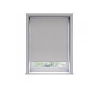 (70cm) No Drill Light Grey Thermal Blackout Roller Blind (170cm Drop)