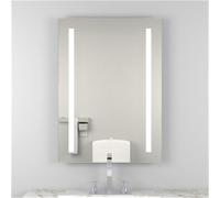 70cm Rectangle LED (Sides) Bathroom Wall Mirror with Demister Pad Clifton Natural One Size
