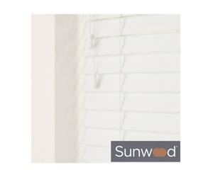 70Cm Serene Faux Wood Venetian With Strings 120Cm Drop