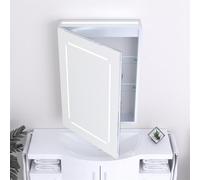 70cm Tall LED (Rectangle) Bathroom Wall Mirror Cabinet Clifton Natural One Size