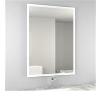 70cm Tall Rectangular Bathroom Mirror with Demister Pad Clifton Natural One Size
