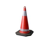 70CM Traffic Reflective Cones for Road Parking Driving Practice with Handle 5 Pcs Safety Cone