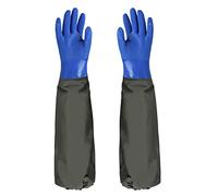 70cm Waterproof Gloves Anti-slip Long Sleeve Fisherman Gloves for Fishing Pond Cleaning Car Washing, Acid & Alkali Resistant, Outdoor Work Aquaculture Cutting Operation Hands Protection Gloves
