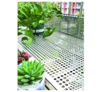 70cm Wide 304 Stainless Steel Perforated Plate - Durable Mesh Decorative Screen for Balcony Fence, Outdoor Privacy, Garden, 70x150cm, Rust-Resistant Metal Panel