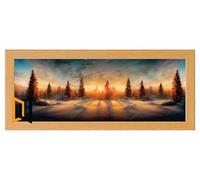 70cm x 15cm Mahogany Photo Frame Wood Picture Poster Frame Acrylic Glass Premium Quality Any Bespoke Size Available Small Large Modern Photo Pictures Wall Frames