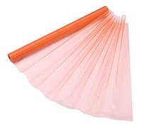 70cm x 15m Roll of Organza Sheer Fabric - Elegant Decorative Cloth for Wedding Chair Bows, Table Runners, Party Favours - Crafting Supplies for Ribbons, Dress Accents,and Bags, Orange#