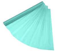 70cm x 15m Roll of Organza Sheer Fabric - Elegant Decorative Cloth for Wedding Chair Bows, Table Runners, Party Favours - Crafting Supplies for Ribbons, Dress Accents,and Bags, Aqua Green