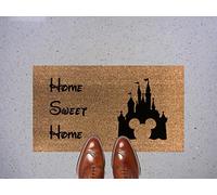 70cm x 40cm DISNEY RANGE Printed Internal Coir Mat, Door Mat Stencilled (Home Sweet Home)