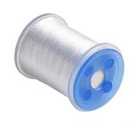 70D Fly Tying Thread, 100m per Spool, Fluorescent Nylon Fly Body Material for Fly Fishing Hooks, High-Visibility Attraction, Anglers & DIY Fly Tyers(White)