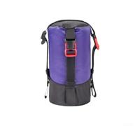 70D Nylon Compression Sack Waterproof Lightweight Gear Bag | 70D ripstop fabric, 2x tear resistance, for durable outdoor use, lightweight carry, secure storage(Purple 20*12cm)