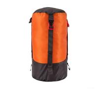 70D Nylon Compression Sack Waterproof Lightweight Gear Bag | 70D ripstop fabric, 2x tear resistance, for durable outdoor use, lightweight carry, secure storage(Orange 50*21cm)