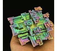 70g Natural Rainbow Aura Titanium Bismuth Crystal Specimen Cluster Stone