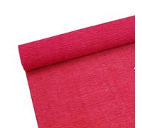 70g Premium Crepe Paper Roll for Flower Making White Green Pink Crepe Paper Sheets Streamer,10in Width, 8ft Length (Deep Red)