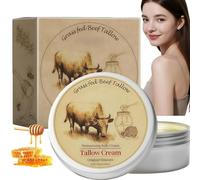 70G Tallow and Honey Balm,Whipped Tallow Cream,Tallow Face Moisturizer,Beef Tallow Moisturiser for Dry Skin,Natural Skin Care,Firming&Tightening Cream for Men,Deep Hydration&Nourishment,Fast Absorbing