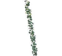 70In Artificial Eucalyptuses Vine Garlands With 96 Warm White LED Lights For Christmas Wedding Parties Homes Decors Fireplaces Mantles Wedding Decoration