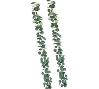 70In Artificial Eucalyptuses Vine Garlands With 96 Warm White LED Lights For Christmas Wedding Parties Homes Decors Fireplaces Mantles Wedding Decoration