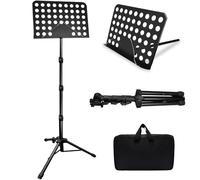 70IN Sheet Music Stand, Tall Music Stand for Sheet Music High Stability, Adjustable Portable Music Stand with Carrying Bag for Guitar, Violin, Ukulele (33-70IN-A)