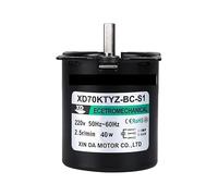 70KTYZ 40W AC Synchronous electronic starter 2.5rpm -110rpm Miniature Slow Speed Permanent Magnet Forward and Reverse electronic starter AUOQKQUT(2.5rpm)