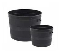 (70L, 6) Elixir Gardens Blacksmith Planter | 20 & 70 Litre Sizes - Strong UK Made Handled Barrel Plant Pot | Quantities 1 - 10 Available
