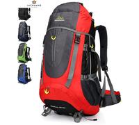 70L Backpack Trekking Camping Travel Hiking Large Rucksack for Men XL, Red