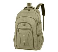 70L Canvas Backpack Travel Rucksack for Men Women Large Bag for Outdoor Camping Hiking Casual Daily Laptop Pack Unisex Schoolbag (Green)