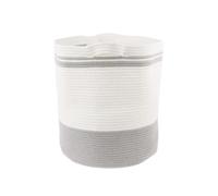 70L Cotton Rope Storage Hamper With Large Capacity for Laundry, Clothes, Toys - Woven Basket Organizer for Nursery