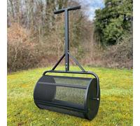 70L Lawn Compost Spreader Roller Garden Top Dressing Spreader