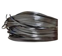 70m Flat PE Rattan Plastic Wicker for Chair Recliner Coffee Table Rattan Furniture Repair (Dark Brown with Light Brown Streaks)