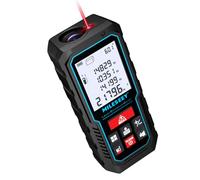 70M Laser Measure Device, MiLESEEY 229ft Digital Laser Tape Measure with Upgrade Electronic Angle Sensor, ±2mm Accuracy, Area Measurement, Volume and Pythagoras, 2"LCD Backlit, Mute, Battery Included