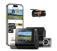 70mai 2.7K Dash Cam Front and Rear A510-1, 1944P+1080P Dual Dashcam with Sony STARVIS 2 , HDR Night Vision, Smart Car Camera with Built-in GPS, 4G LTE, ADAS, 24H Parking Mode, Voice & App Control