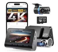 70mai 4K Dash Cam Front and Rear A810, 4K+1080P HDR Dash Cam with Night Vision, WiFi APP Control, 150°Wide Angle, 24/7 Parking Mode, G-Sensor, Loop Recording for Cars, Vans, Included 128GB Card