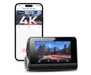 70mai 4K Dash Cam Single-Channel A810, True 4K UHD Dashcam with Sony STARVIS 2 IMX678, HDR Night Vision, AI Motion Detection, Built-in GPS, 4G LTE, ADAS, 24H Parking Mode, Voice Control, 150° Wide Ang
