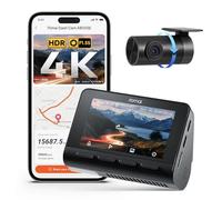 70mai A800SE Dash Cam Front and Rear 4K UHD+1080P with GPS WiFi, Dual Car Camera, F1.55 Aperture HDR, Night Vision, ADAS, 24/7 Parking Monitoring, Supports 512 GB Max (microSDcard Not Included)