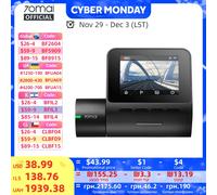 70mai Dash Cam A200 with 1920x1080 resolution 60FPS, HDR, Support 24H Smart Parking Surveillance,Time-Lapse Recording