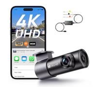 【70mai Dash Cam M310 4K Plus + UP06】70mai Dash Cam M310 Plus 4K, 2160P Mini Wi-Fi Car Camera, Dashcam for Parking Monitor, Night Vision, Voice Control