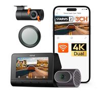 【70mai Dash Cam T800 + 512GB Card + CPL】70mai Dash Cam 4K T800 3-Channel 2160P+2160P+1080P, 3 HDR Dual STARVIS 2, Night Vision, Voice Control, Support 4G LTE, Motion Detection, Parking Mode