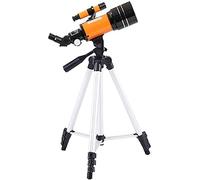 70mm Aperture Astronomical Refractor Telescope， Good Gift for Observe The Moon and Landscape Portable Travel Telescope Scope with Backpack，Smartphone Stand