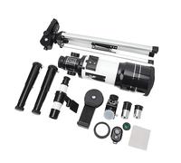 70mm Aperture Astronomical Refractor Telescope, High Magnification Star Finding Function, Bright Images, Outdoor Refractor Telescope H6MM H20MM Eyepiece