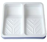 70mm Artist Double Paint White Plastic Roller Tray